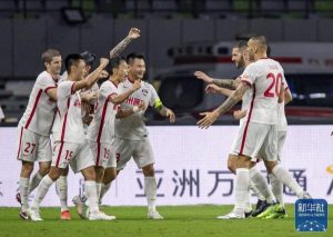 梅州客家足球队与深圳队比赛实况（梅州客家队力克深圳队 取得赛季首胜）-趣拿体育