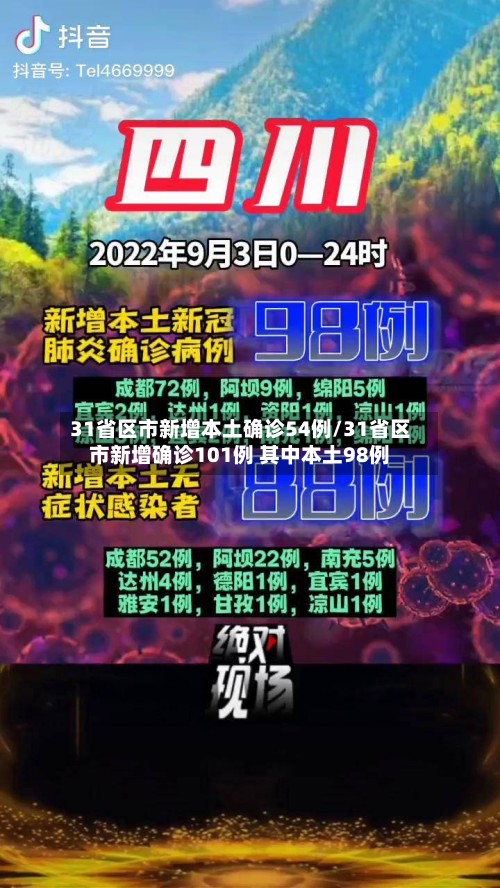 31省区市新增本土确诊54例/31省区市新增确诊101例 其中本土98例-第2张图片