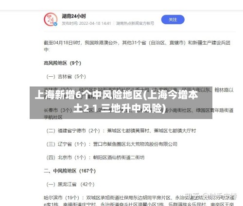 上海新增6个中风险地区(上海今增本土2 1 三地升中风险)-第3张图片