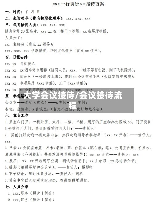 大学会议接待/会议接待流程