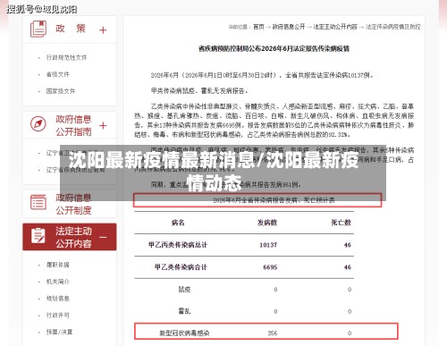 沈阳最新疫情最新消息/沈阳最新疫情动态