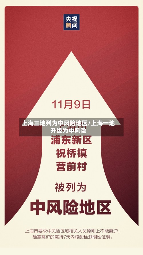 上海三地列为中风险地区/上海一地升级为中风险-第2张图片