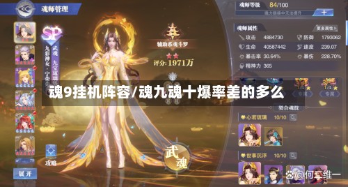 魂9挂机阵容/魂九魂十爆率差的多么