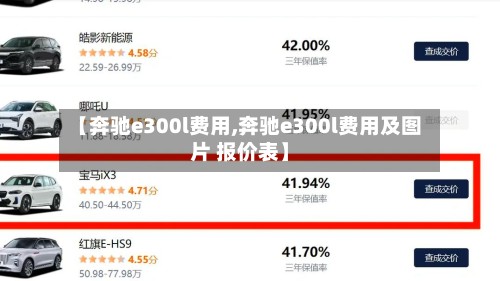 【奔驰e300l费用,奔驰e300l费用及图片 报价表】-第2张图片