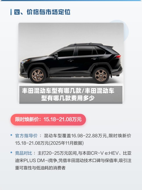 丰田混动车型有哪几款/丰田混动车型有哪几款费用多少