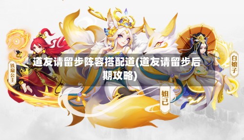 道友请留步阵容搭配道(道友请留步后期攻略)