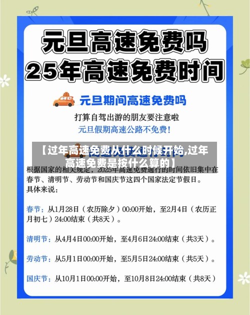 【过年高速免费从什么时候开始,过年高速免费是按什么算的】