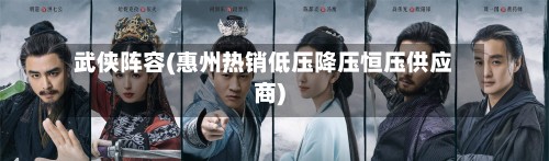 武侠阵容(惠州热销低压降压恒压供应商)