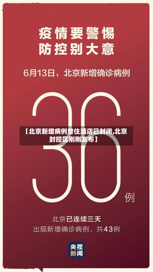 【北京新增病例曾住酒店已封闭,北京封控区刚刚发布】-第2张图片
