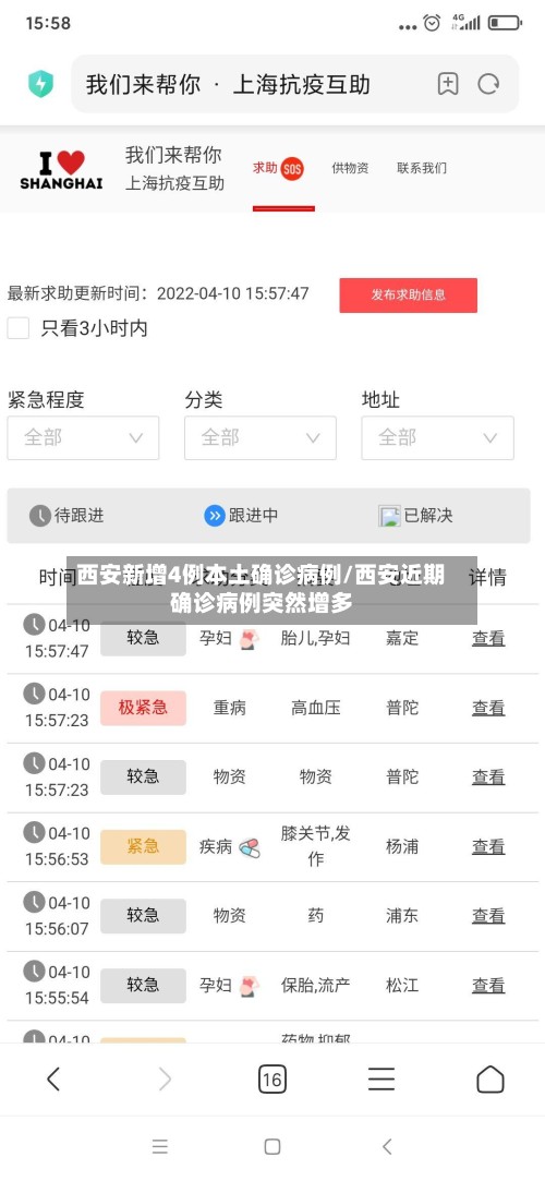 西安新增4例本土确诊病例/西安近期确诊病例突然增多