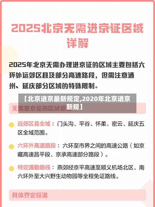 【北京进京最新规定,2020年北京进京新规】
