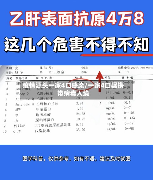 疫情源头一家4口感染/一家4口疑携带病毒入境