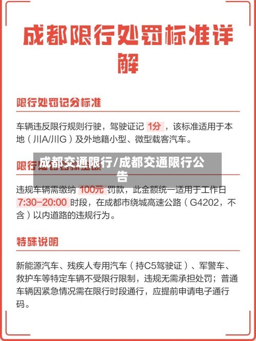 成都交通限行/成都交通限行公告-第3张图片