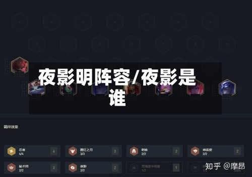 夜影明阵容/夜影是谁