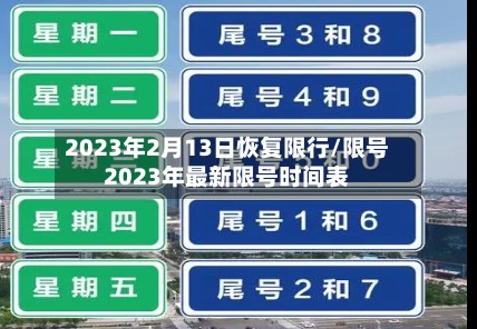 2023年2月13日恢复限行/限号2023年最新限号时间表-第2张图片