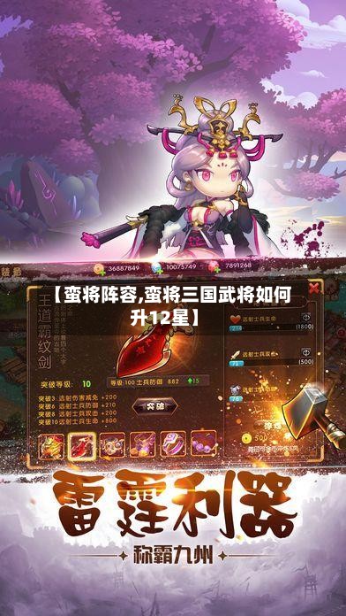 【蛮将阵容,蛮将三国武将如何升12星】-第3张图片