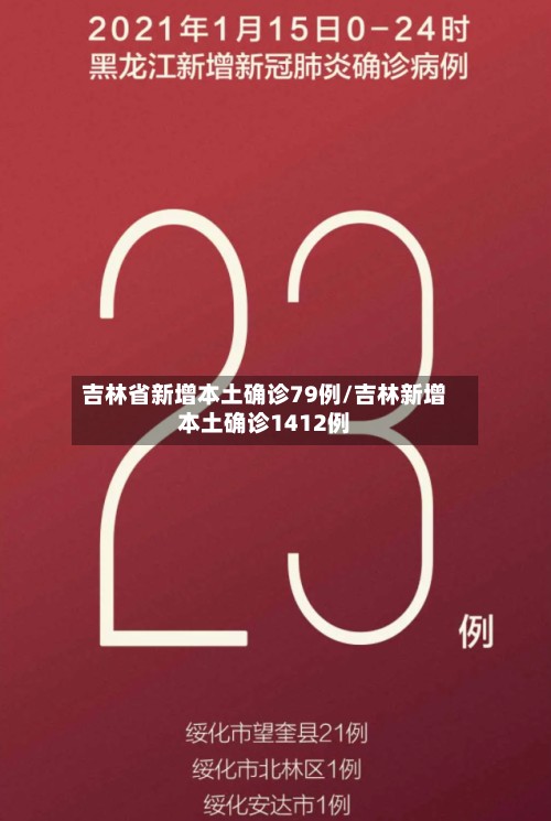 吉林省新增本土确诊79例/吉林新增本土确诊1412例