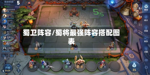蜀卫阵容/蜀将最强阵容搭配图表