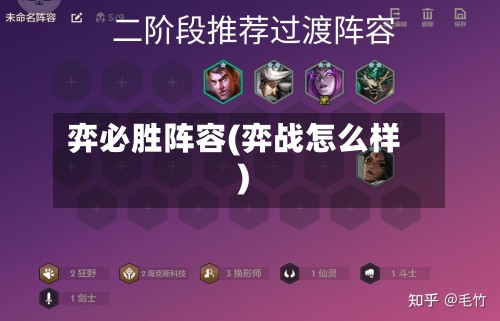 弈必胜阵容(弈战怎么样)-第3张图片