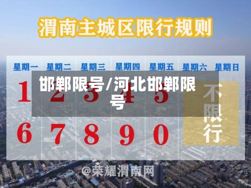 邯郸限号/河北邯郸限号
