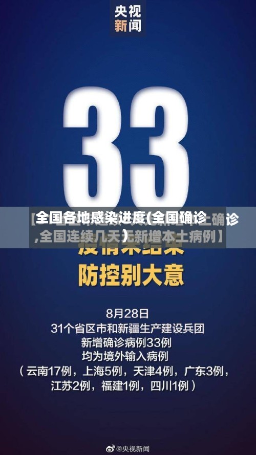 全国各地感染进度(全国确诊)