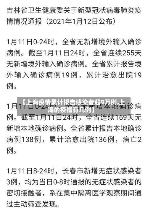 【上海疫情累计报告感染者超9万例,上海的疫情有几例】
