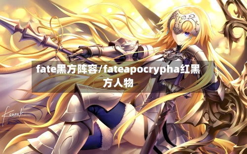 fate黑方阵容/fateapocrypha红黑方人物-第2张图片