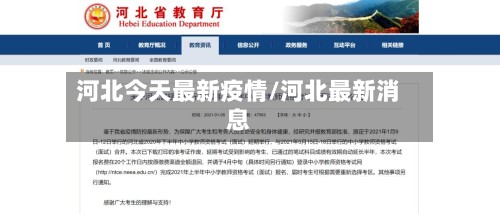 河北今天最新疫情/河北最新消息-第2张图片