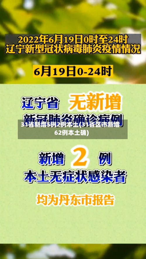 31省新增5例2例本土(31省区市新增62例本土确)