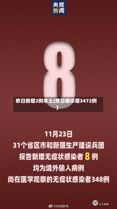 昨日新增2例本土(昨日确诊增3472例)-第2张图片