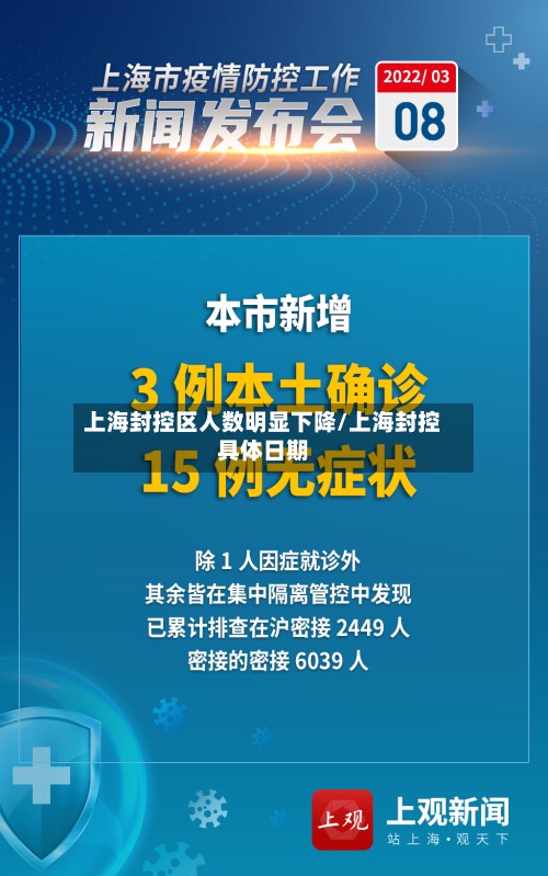上海封控区人数明显下降/上海封控具体日期