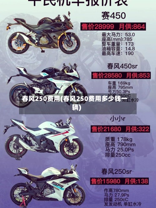春风250费用(春风250费用多少钱一辆)
