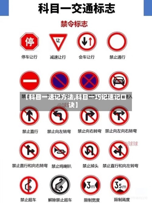 【科目一速记方法,科目一巧记速记口诀】