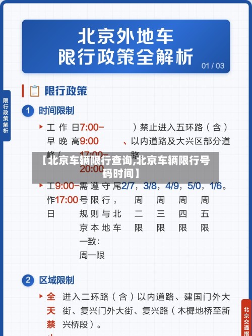 【北京车辆限行查询,北京车辆限行号码时间】-第2张图片