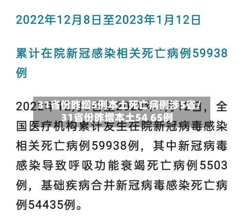 31省份昨增5例本土死亡病例涉5省/31省份昨增本土54 65例-第2张图片