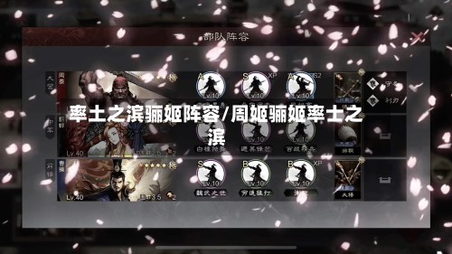 率土之滨骊姬阵容/周姬骊姬率士之滨