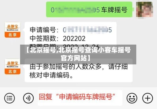 【北京摇号,北京摇号查询小客车摇号官方网站】-第2张图片