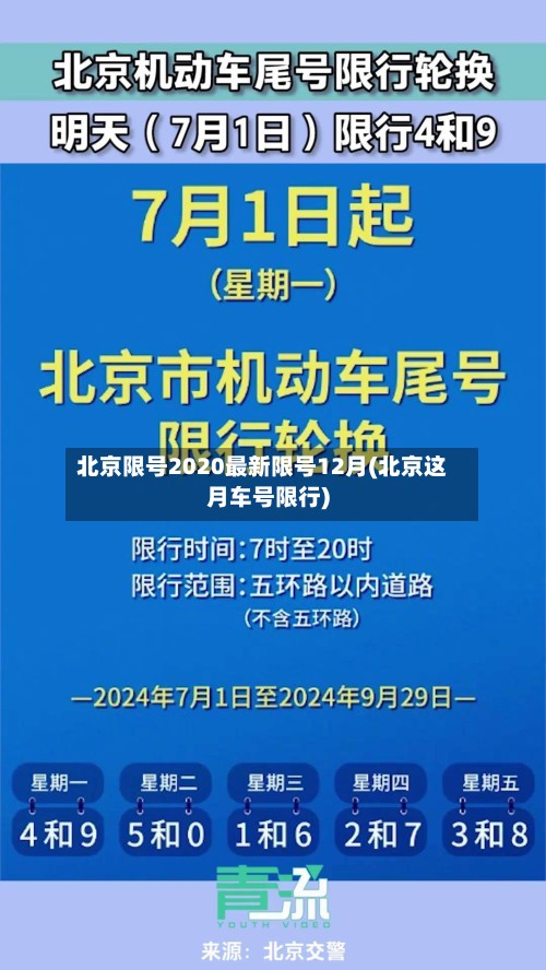北京限号2020最新限号12月(北京这月车号限行)