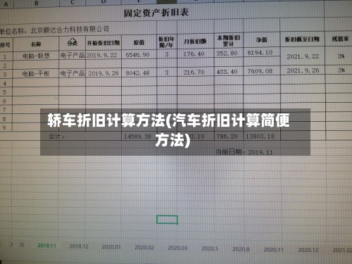 轿车折旧计算方法(汽车折旧计算简便方法)