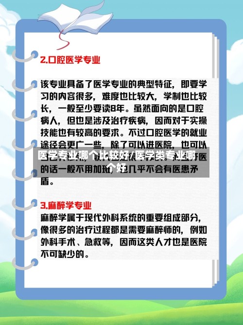 医学专业哪个比较好/医学类专业哪个好-第3张图片