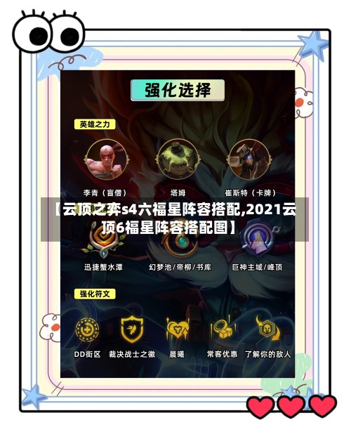 【云顶之弈s4六福星阵容搭配,2021云顶6福星阵容搭配图】-第2张图片
