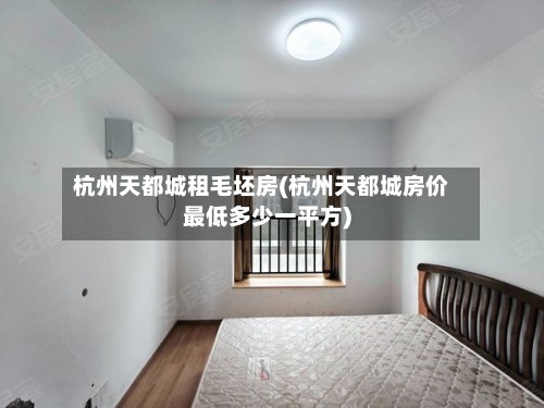 杭州天都城租毛坯房(杭州天都城房价最低多少一平方)-第2张图片