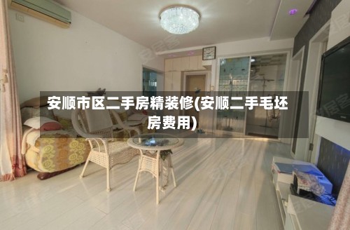 安顺市区二手房精装修(安顺二手毛坯房费用)