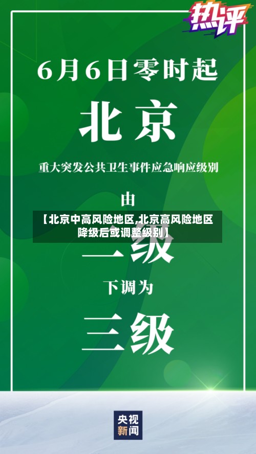【北京中高风险地区,北京高风险地区降级后或调整级别】