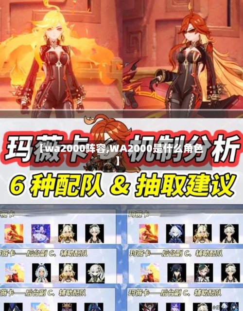【wa2000阵容,WA2000是什么角色】
