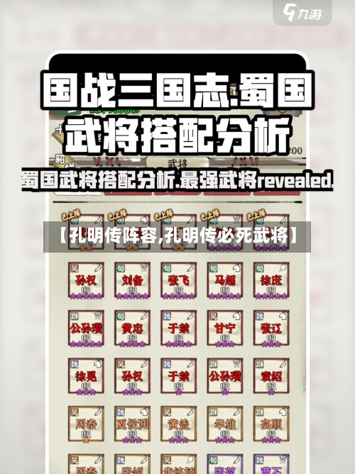 【孔明传阵容,孔明传必死武将】-第2张图片