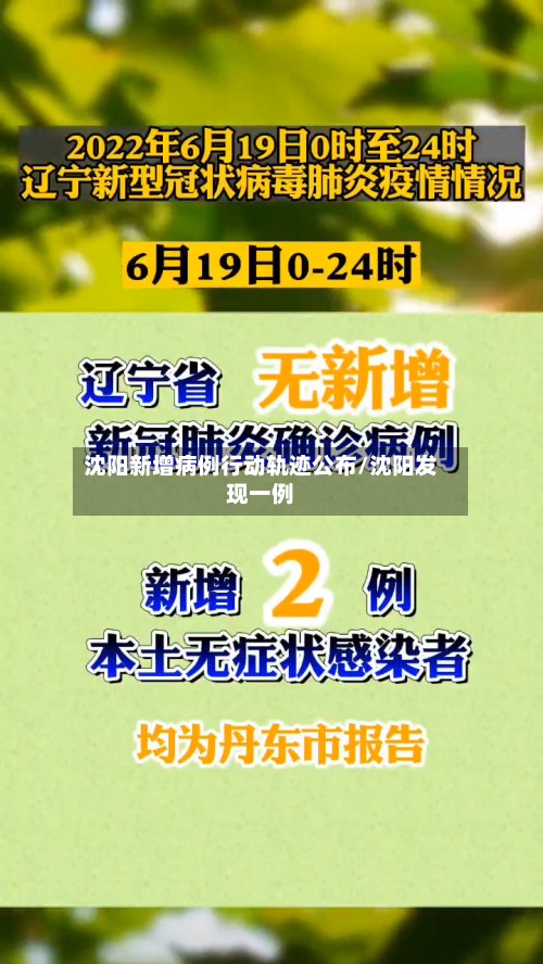 沈阳新增病例行动轨迹公布/沈阳发现一例