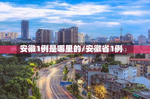 安徽1例是哪里的/安徽省1例-第2张图片