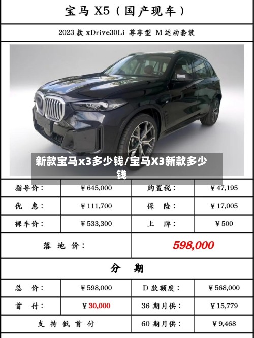 新款宝马x3多少钱/宝马X3新款多少钱-第3张图片