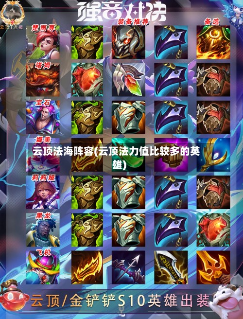 云顶法海阵容(云顶法力值比较多的英雄)-第2张图片